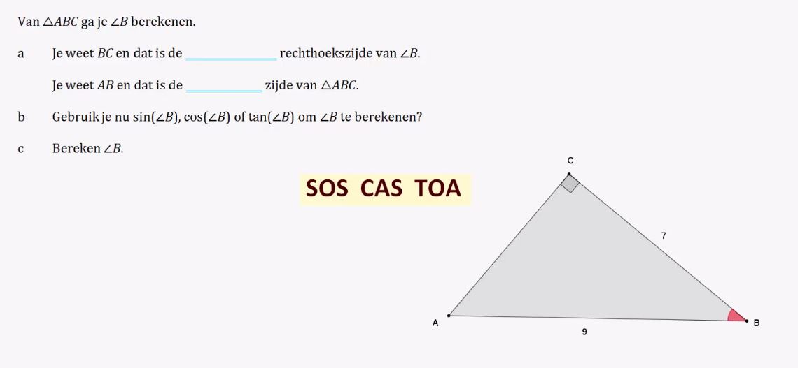 Goniometrische verhoudingen opgave 35