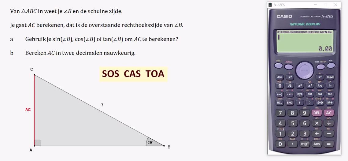 Goniometrische verhoudingen opgave 38