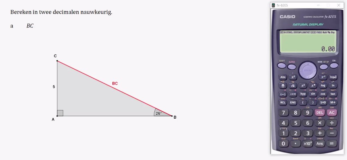 Goniometrische verhoudingen opgave 40