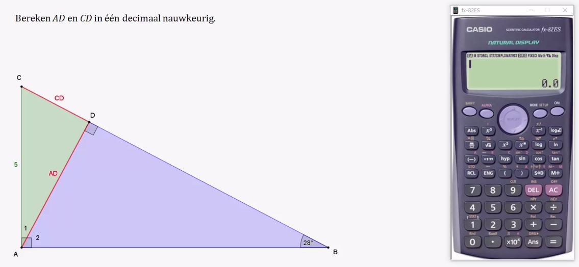 Goniometrische verhoudingen opgave 44
