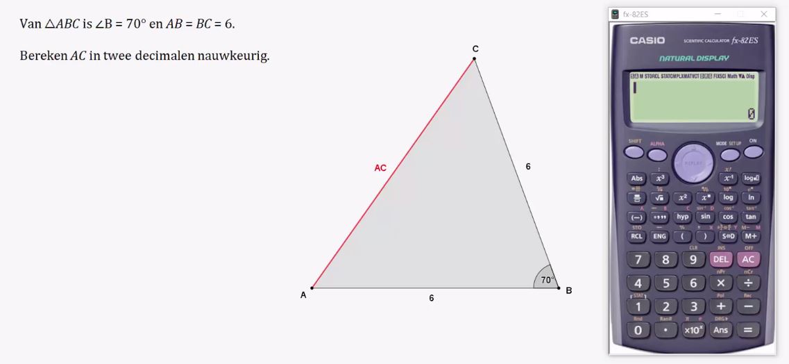 Goniometrische verhoudingen opgave 47