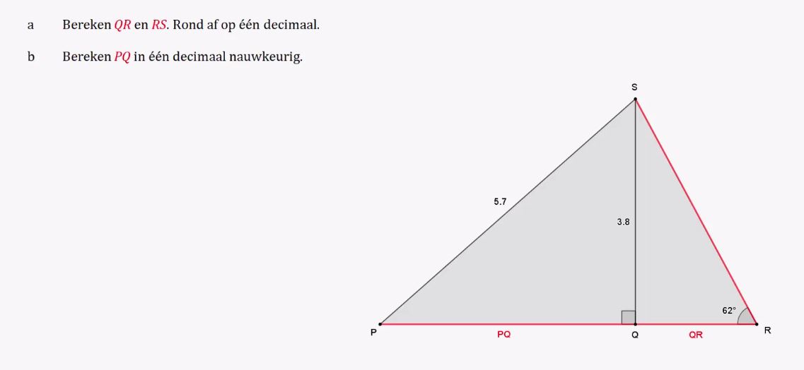 Lijnstukken en hoeken berekenen Opgave 63