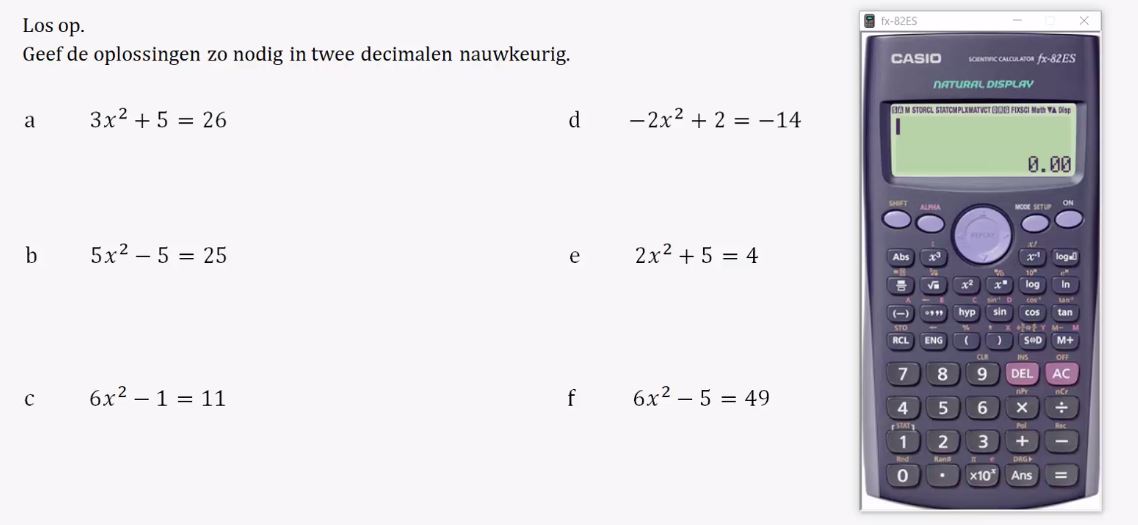 Voorkennis Opgave 6