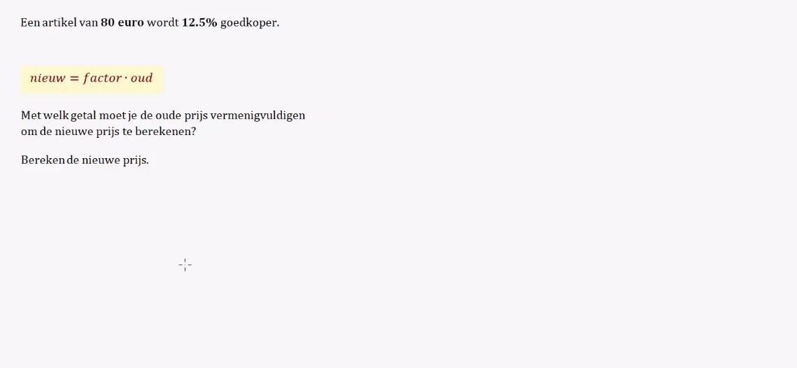 Procenten en groeifactoren Opgave 19