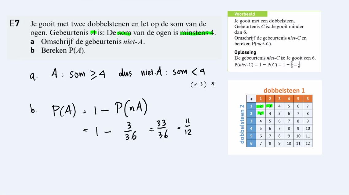 Samenvatting leerdoelen | Extra oefening Opgave 7