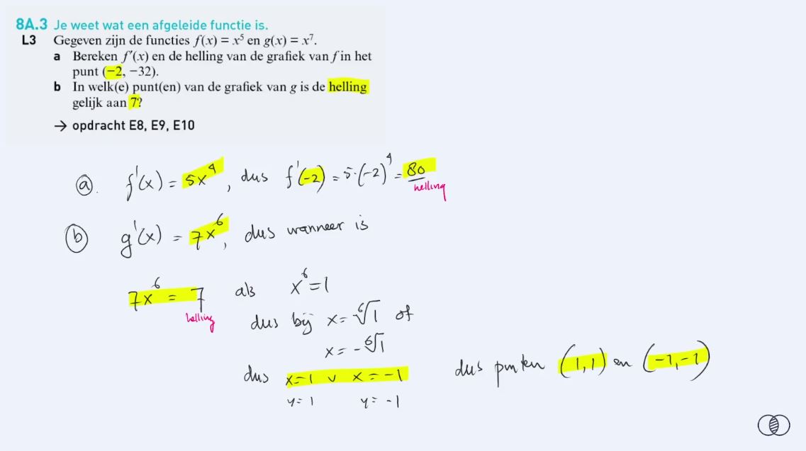 Leerdoelen bereikt? Opgave 3