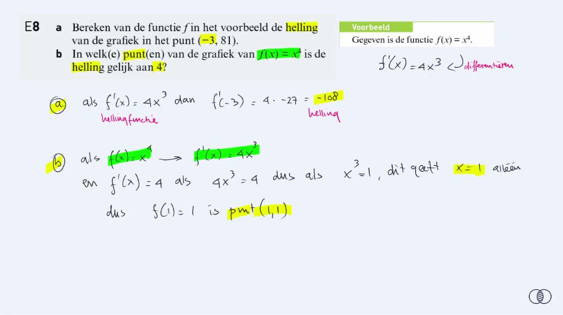 Samenvatting leerdoelen | Extra oefening Opgave 8