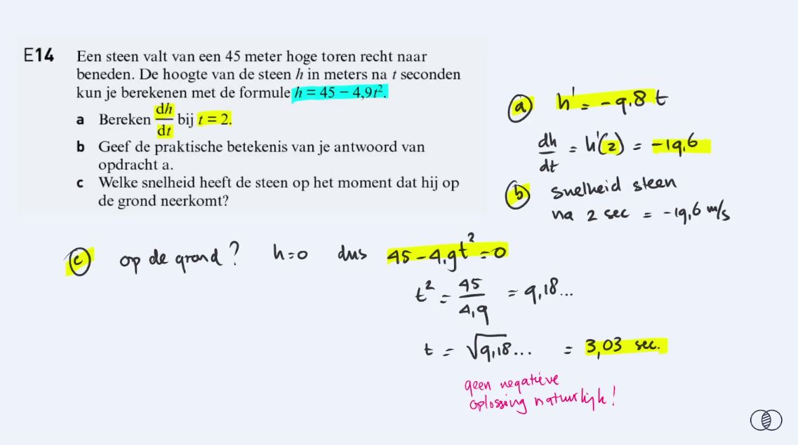 Samenvatting leerdoelen | Extra oefening Opgave 14