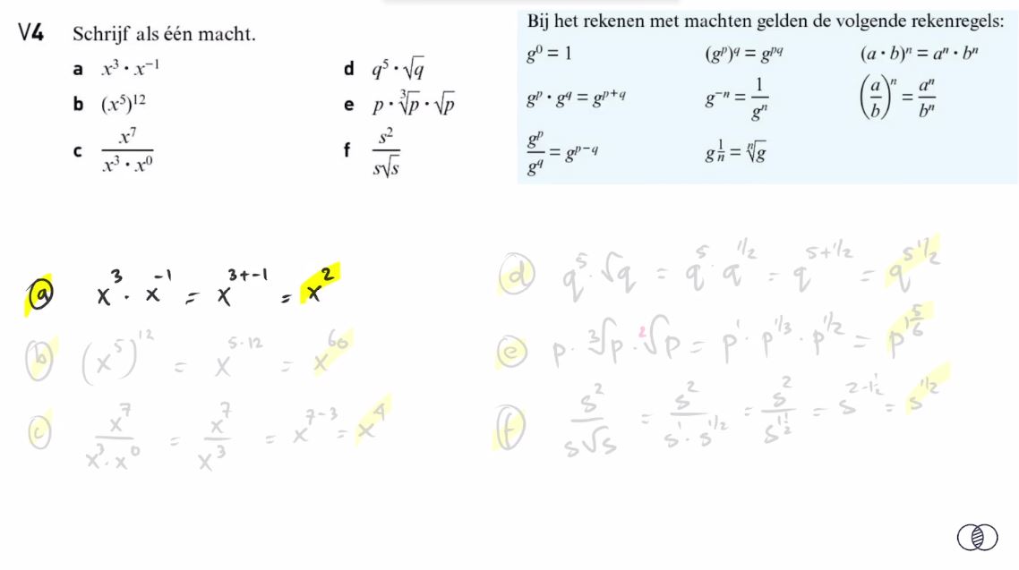 Voorkennis Opgave 4