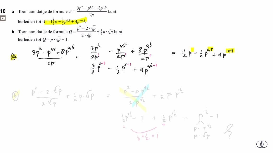 Gebroken formules Opgave 10
