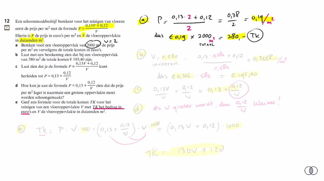Gebroken formules Opgave 12