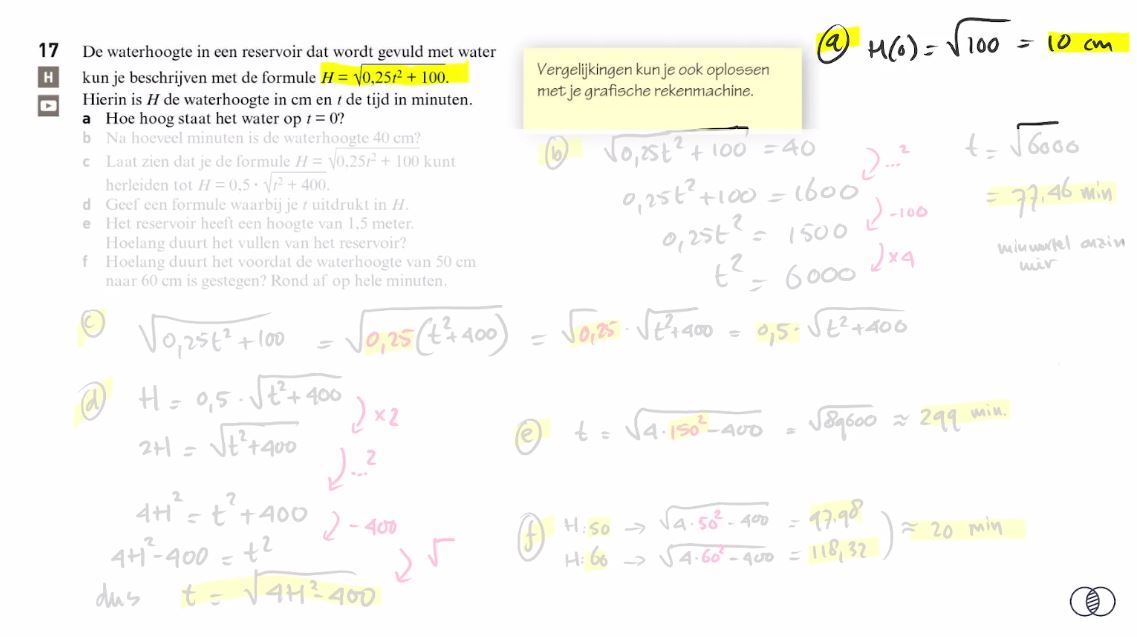 Wortelformules Opgave 17