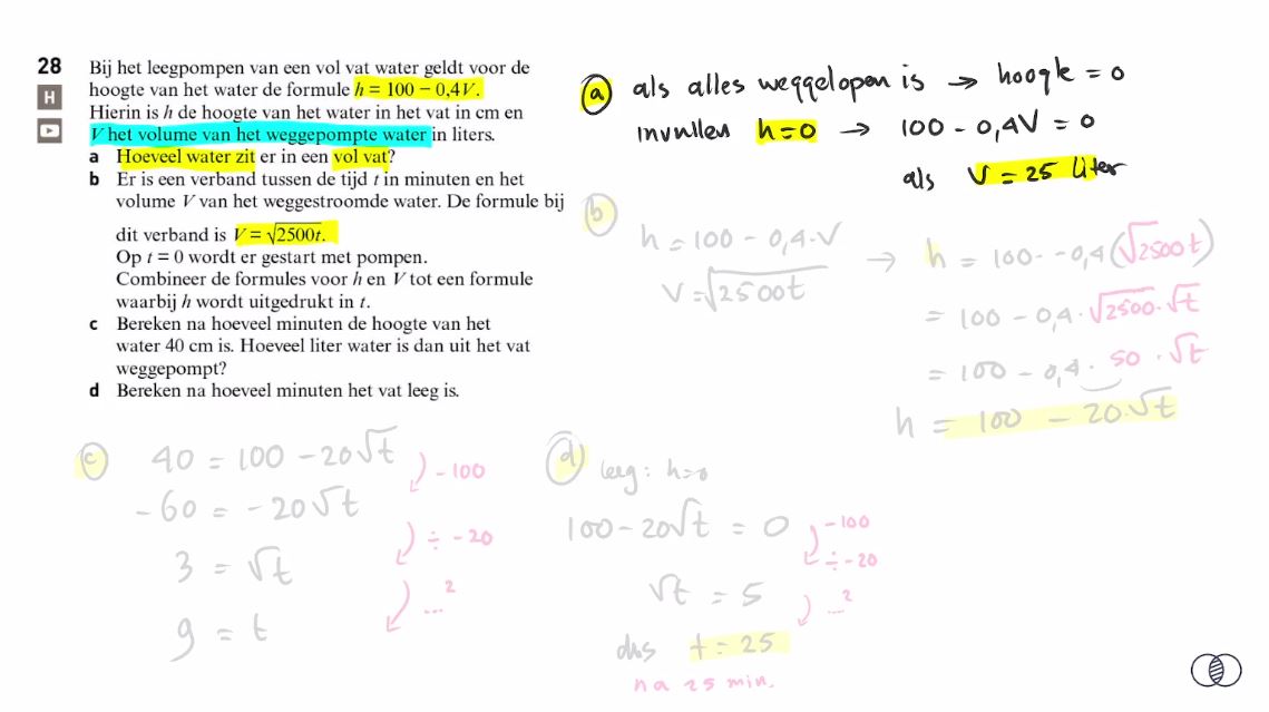 Substituties Opgave 28