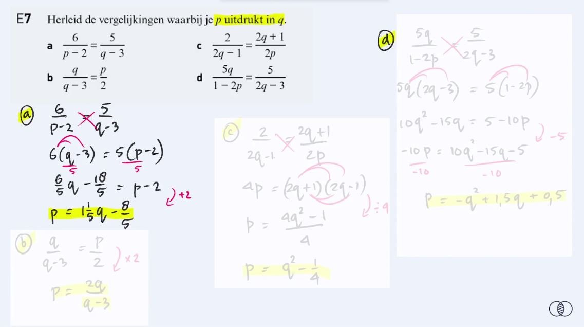 Samenvatting leerdoelen | Extra oefening Opgave 7