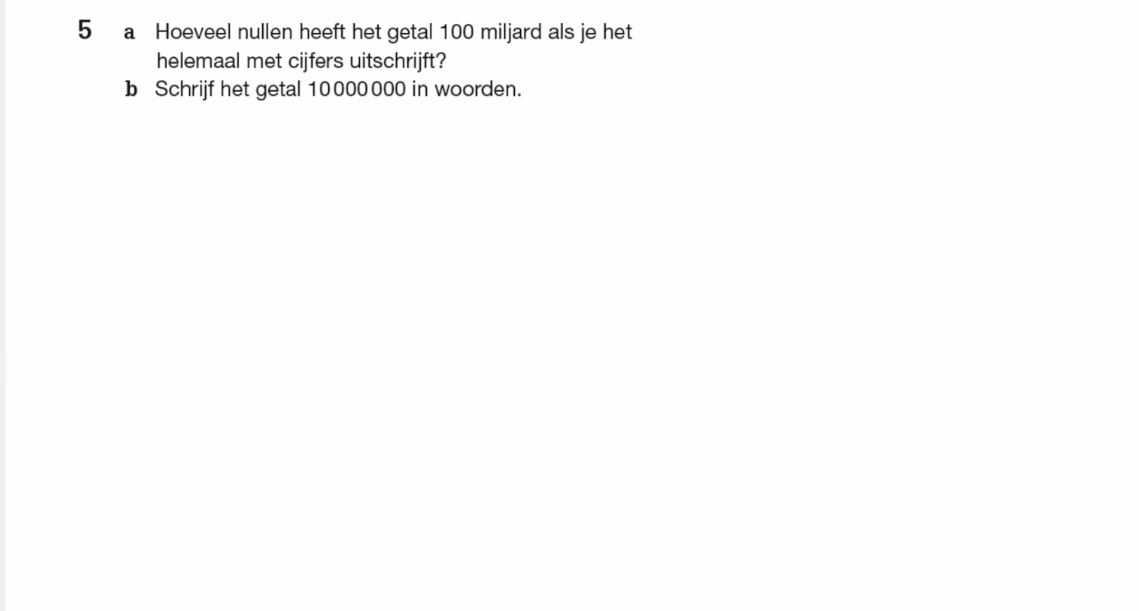 Natuurlijke getallen Opgave 5