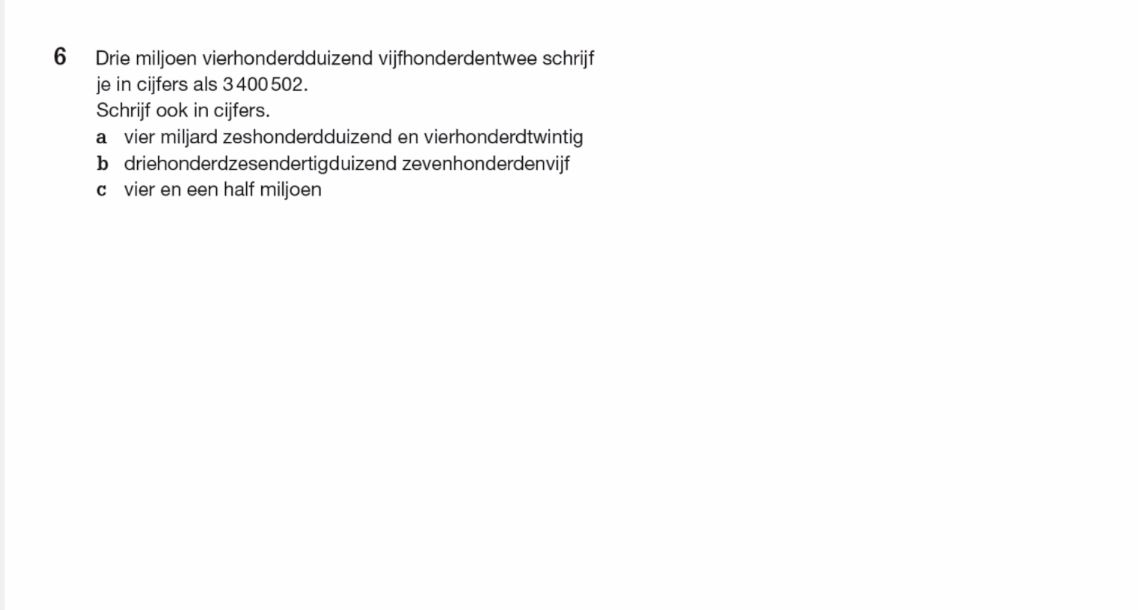 Natuurlijke getallen Opgave 6