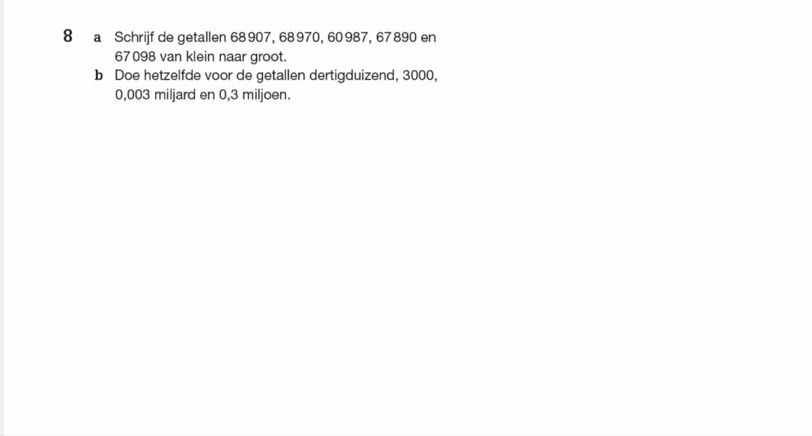 Natuurlijke getallen Opgave 8