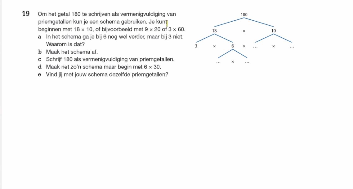 Delers van getallen opgave 19