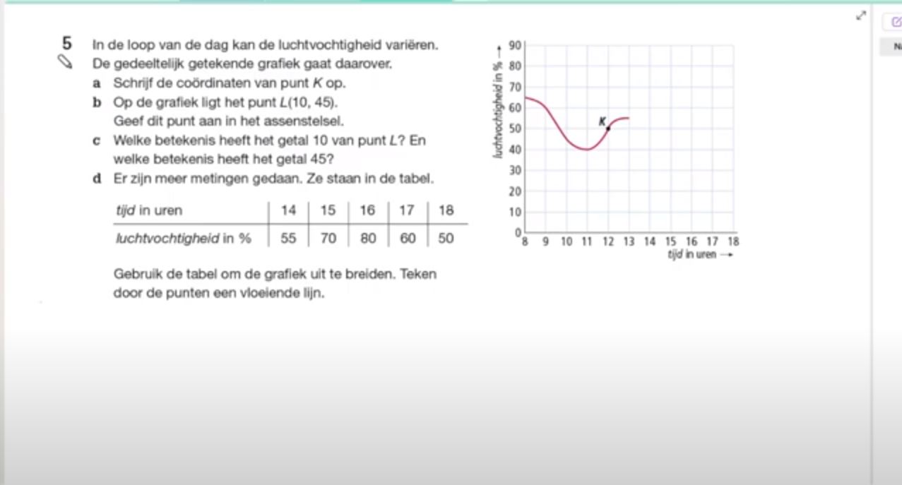 Coördinaten Opgave 5