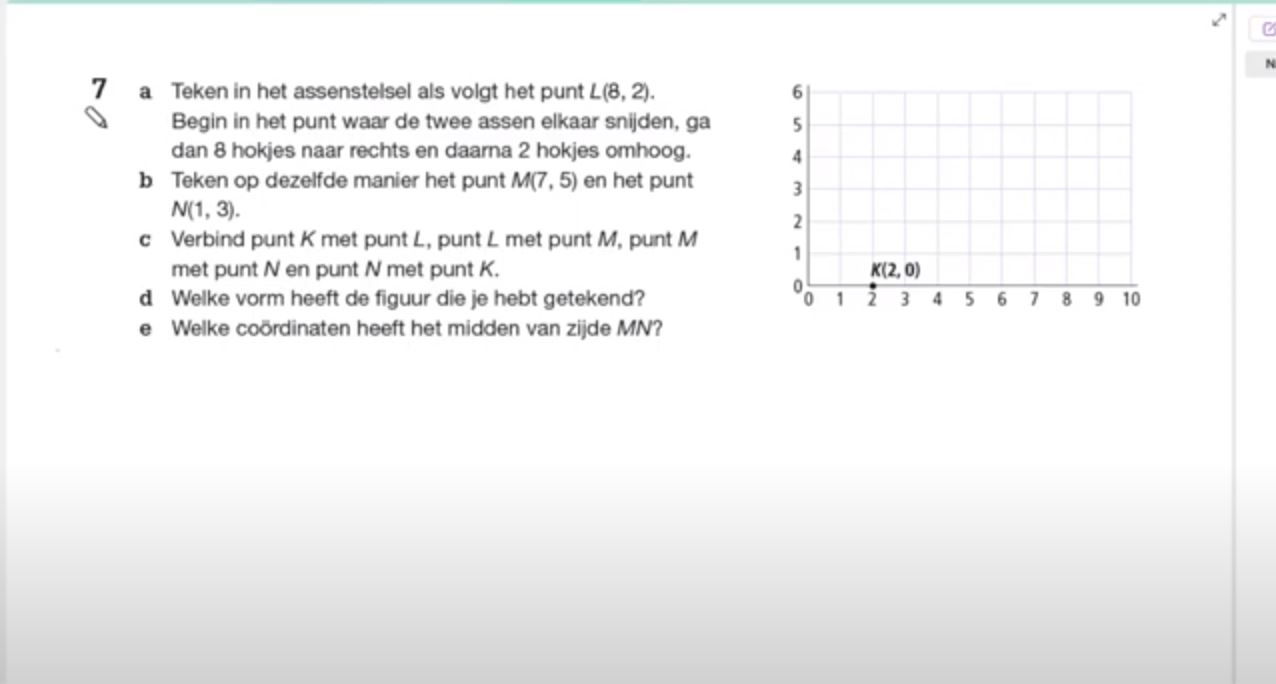 Werken met coördinaten opgave 7