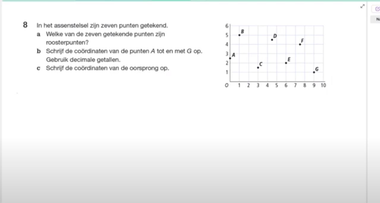 Werken met coördinaten opgave 8