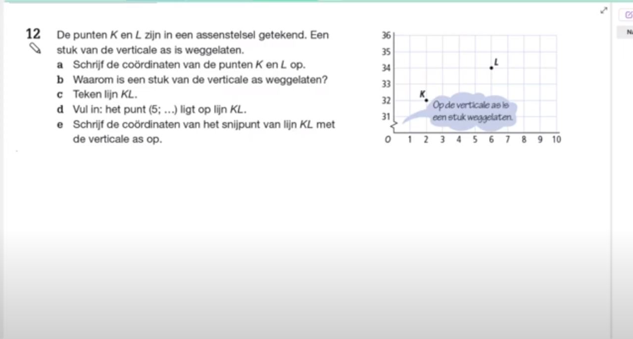 Werken met coördinaten opgave 12
