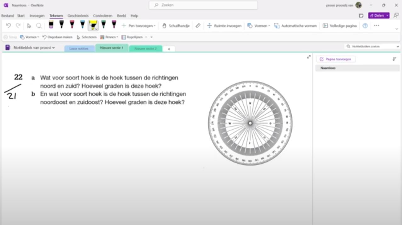 Recht, scherp, stomp en gestrekt Opgave 21
