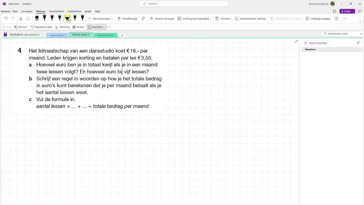 Van beschrijving naar formule Opgave 4