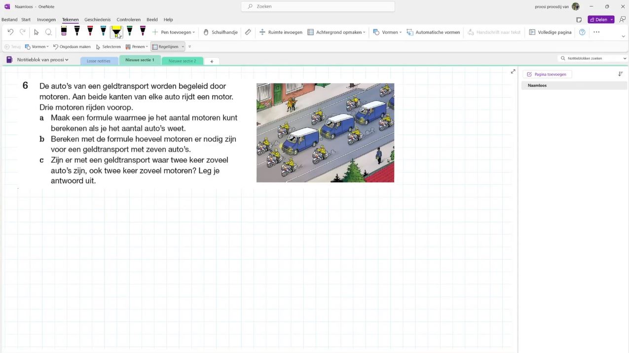 Van beschrijving naar formule Opgave 6
