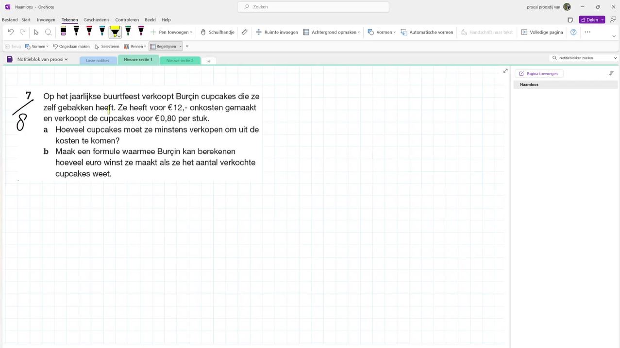 Van beschrijving naar formule Opgave 7