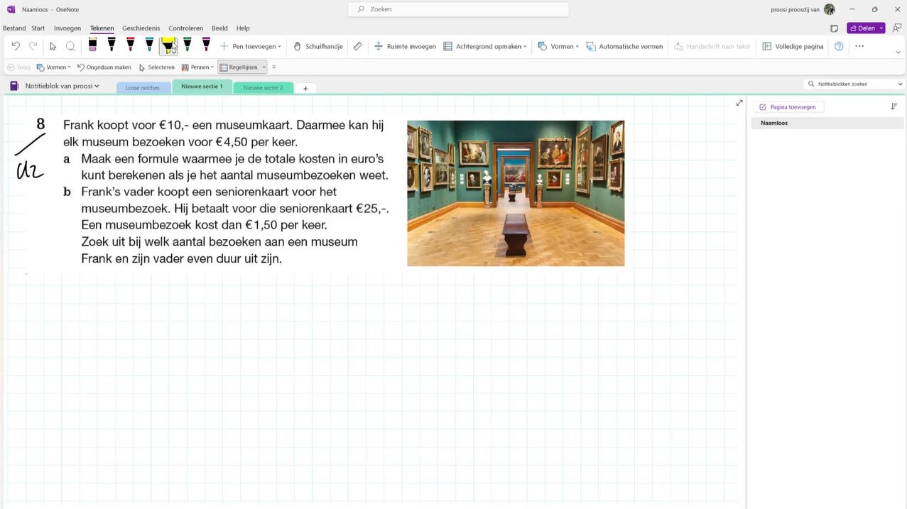Van beschrijving naar formule Opgave 8