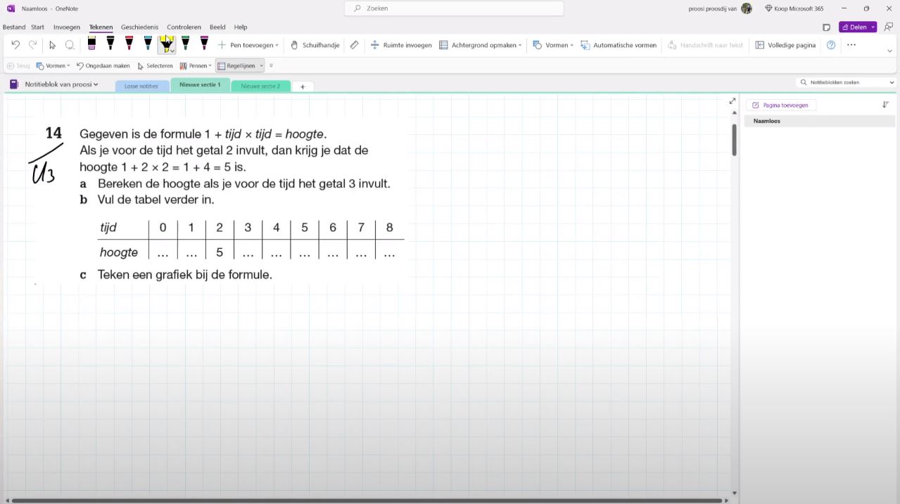 Grafieken bij formules Opgave 14