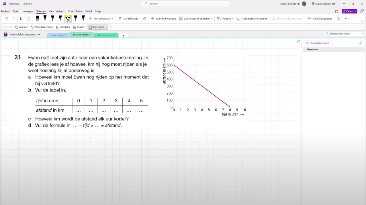 Lineaire formules Opgave 21