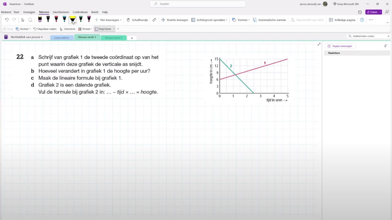 Lineaire formules Opgave 22