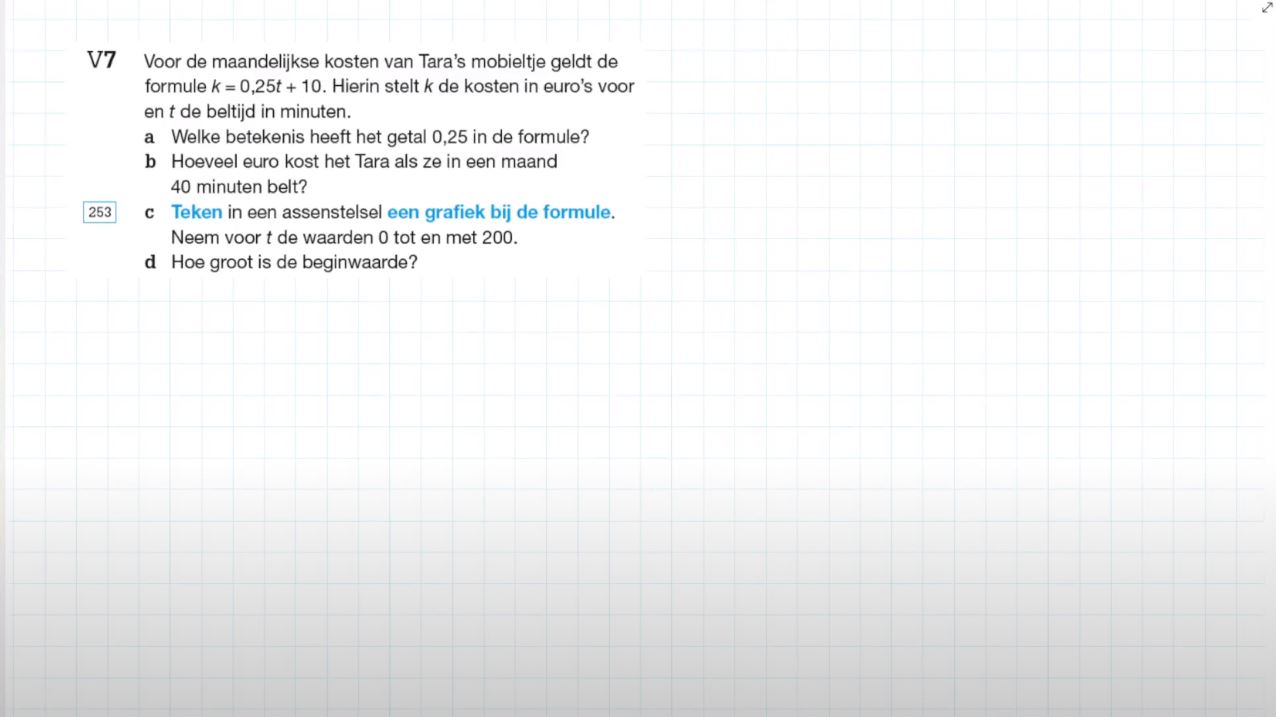 Voorkennis Opgave 7