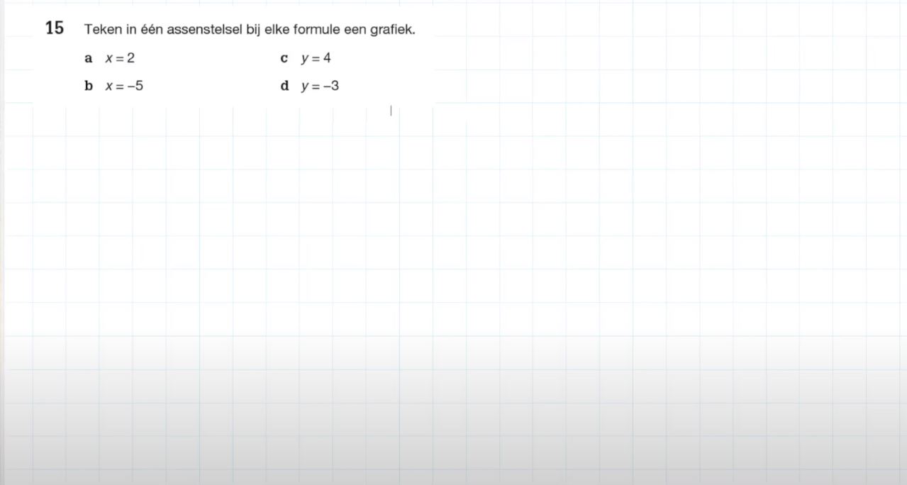 Formules van lijnen Opgave 15