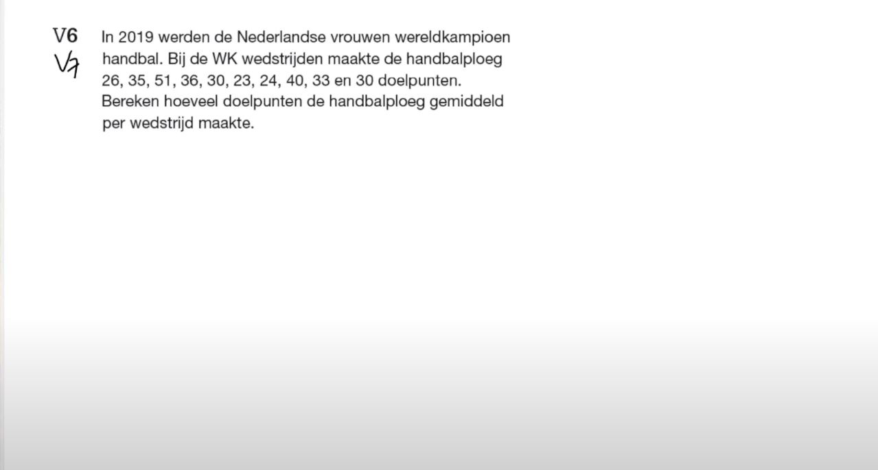 Voorkennis Opgave 6