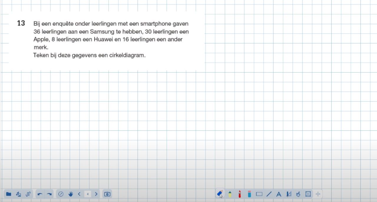 Cirkeldiagram Opgave 12