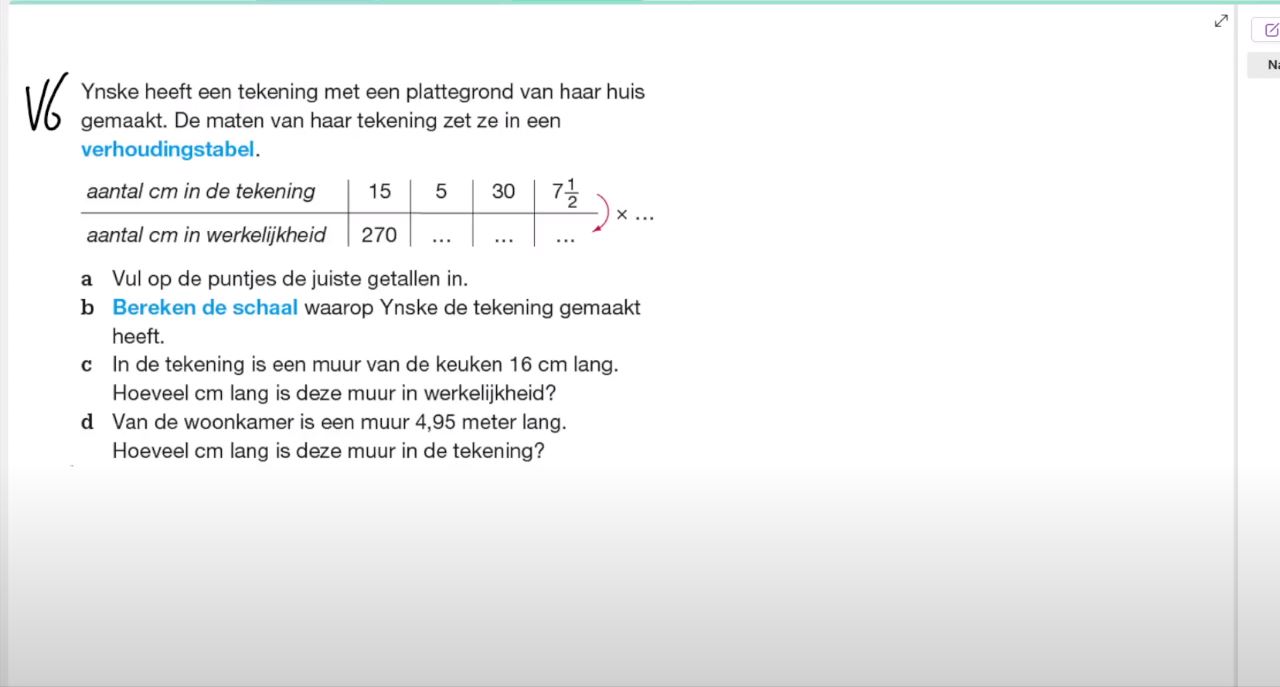 Voorkennis Opgave 6