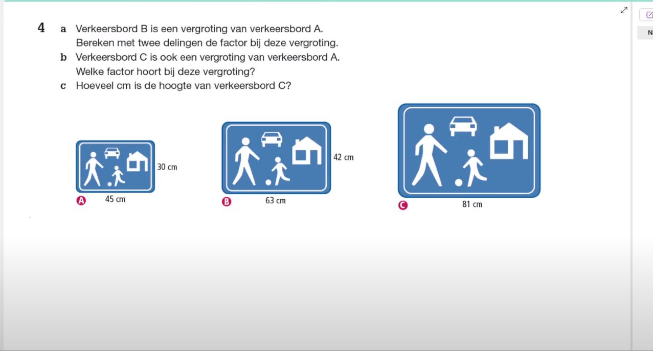 Vergrotingen Opgave 4
