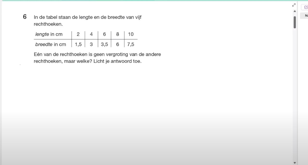 Vergrotingen Opgave 6