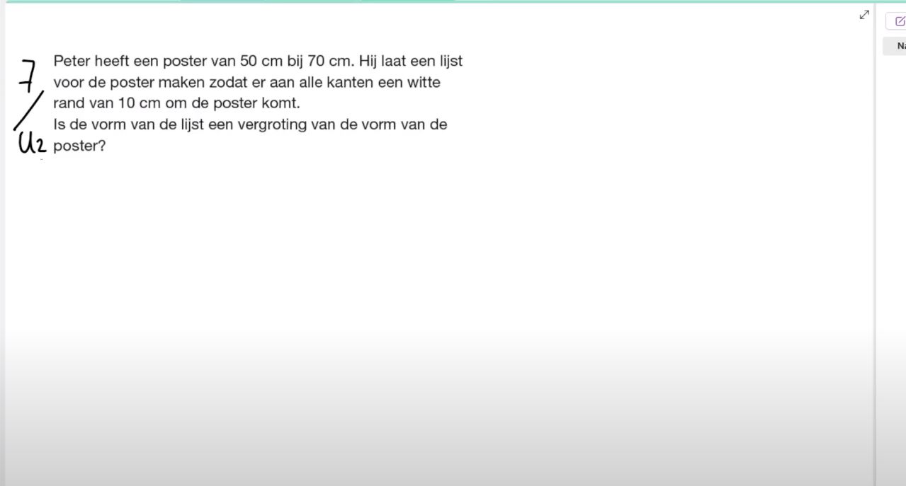 Vergrotingen Opgave 7