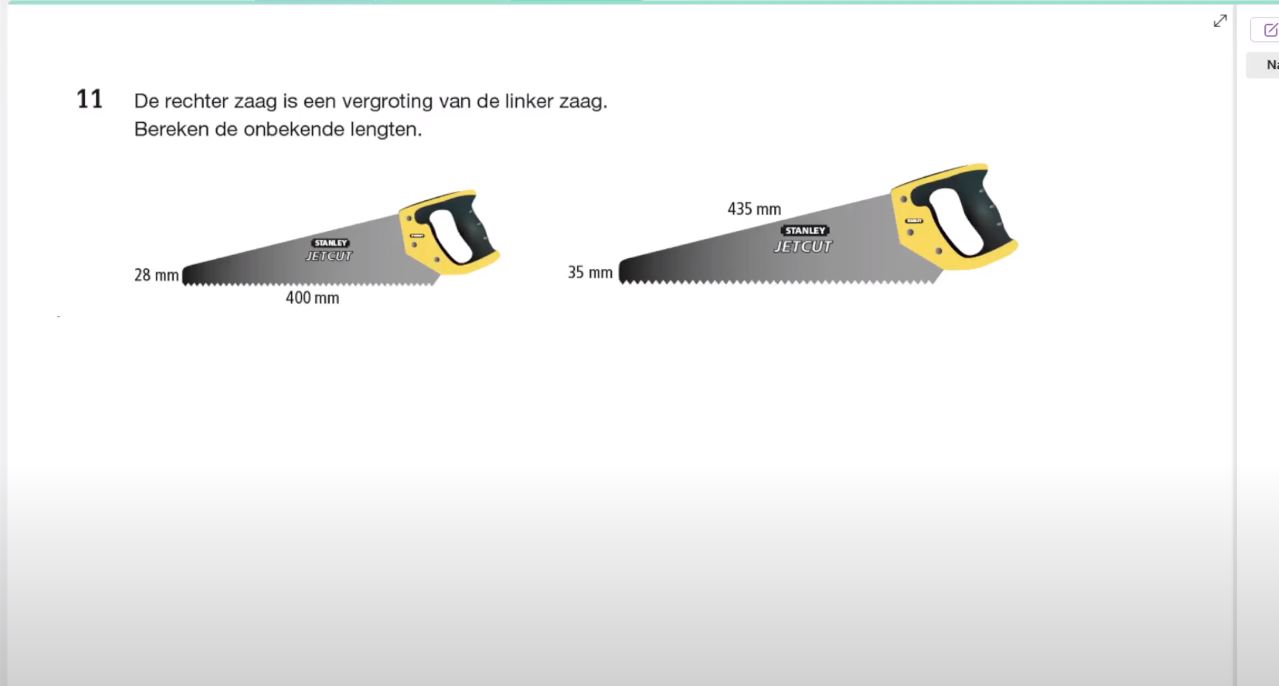 Rekenen met de factor Opgave 11