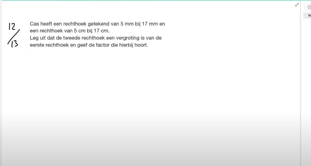 Rekenen met de factor Opgave 12