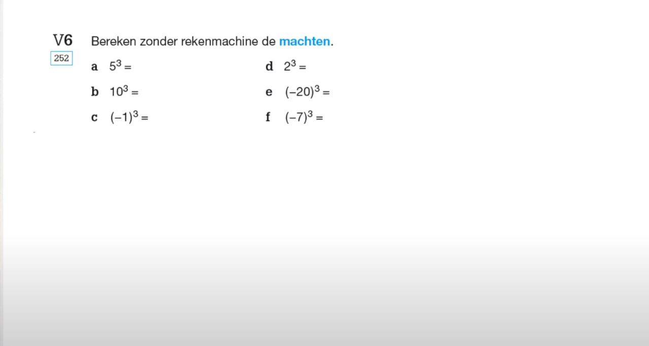Voorkennis Opgave 6