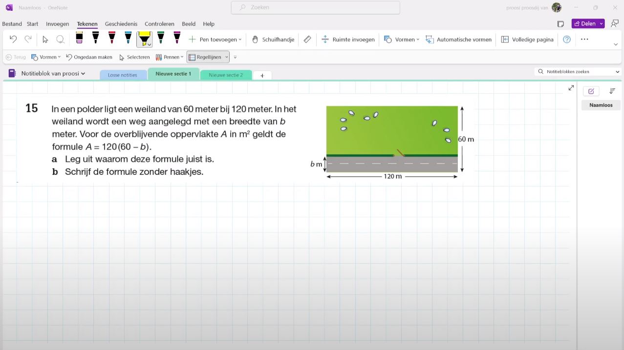 Formules met haakjes korter schrijven opgave 15