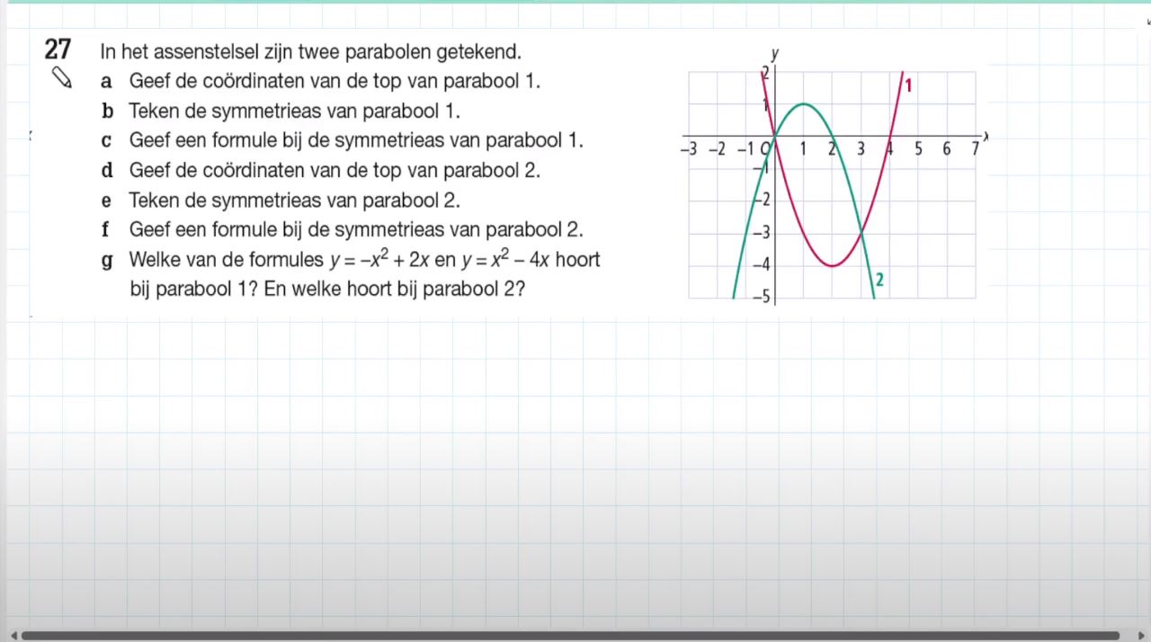Kwadratische formules Opgave 27