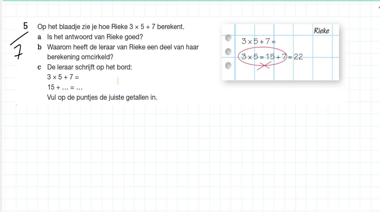 Rekenen met getallen Opgave 5