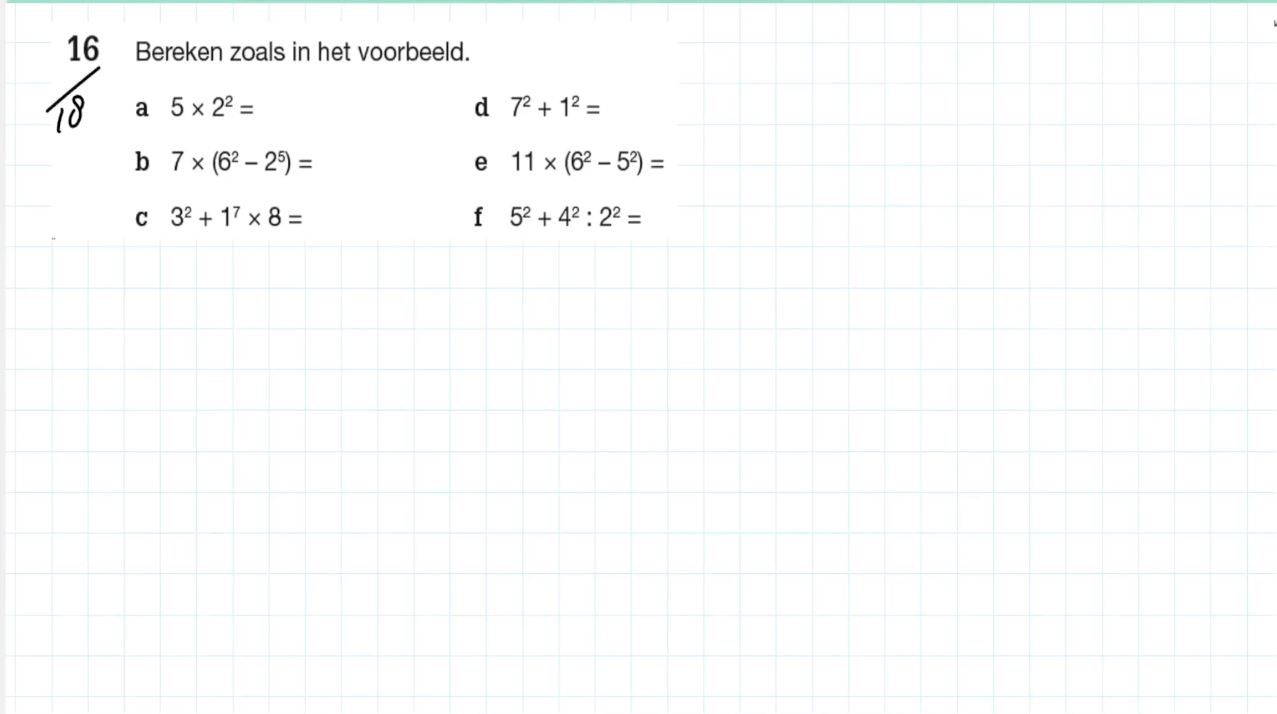 Machten Opgave 16