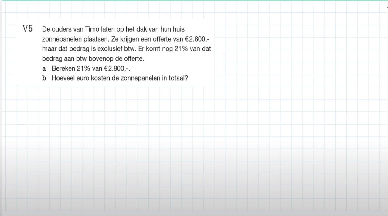 Voorkennis Opgave 5
